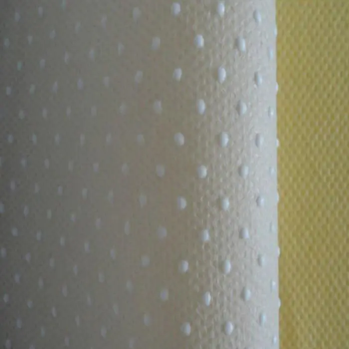 manufacturer anti slip interlining TNT spunbond 100% PP nonwoven fabric with dots
