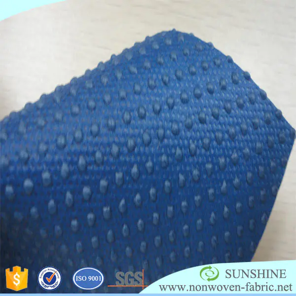 PP + PVC dot coated anti skid material nonwoven non slip fabric