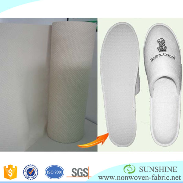 anti slip 100% polypropylene spunbonded nonwoven PVC / silica gel dotted fabric
