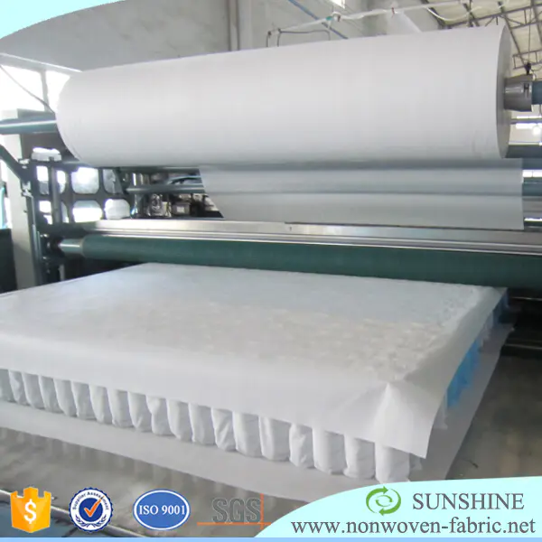 High quality eco blue color spunbond non woven mattress fabrics non-slip & chair covers cross nonwoven
