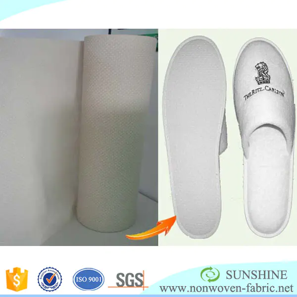 Non Woven Fabric Shoe Raw Material to Manufacture Slippers Prices