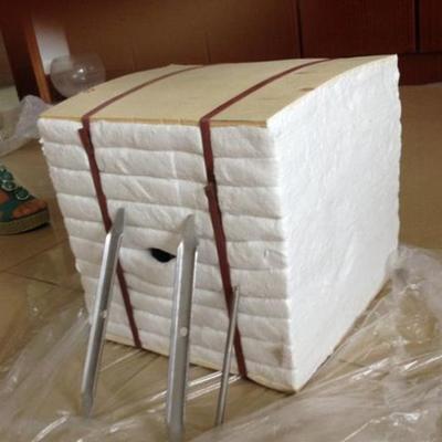 Refractory anchor ceramic fire blanket for furnace wall insulation