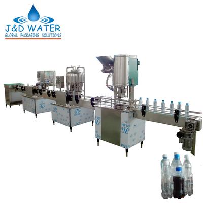 Linear Hot Beverage Washing Filling Capping Machine