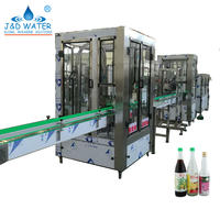 Linear glass bottle liquid filling machine for wine whisky beer water juice