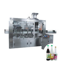 Automatic 3 in 1 Small Glass Bottle Filler with Water Filling Plugging Capping For water juice and wine