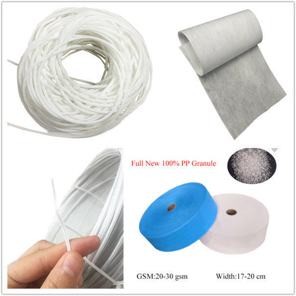 Disposable Surgical Face Mask Raw Materials of PP Nonwoven Fabric
