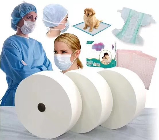 Disposable Mask Material White Blue Spunbond PP Nonwoven Fabric Roll Manufacturer