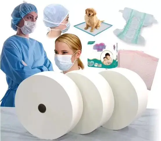 Disposable Mask Material White Blue Spunbond PP Nonwoven Fabric Roll Manufacturer