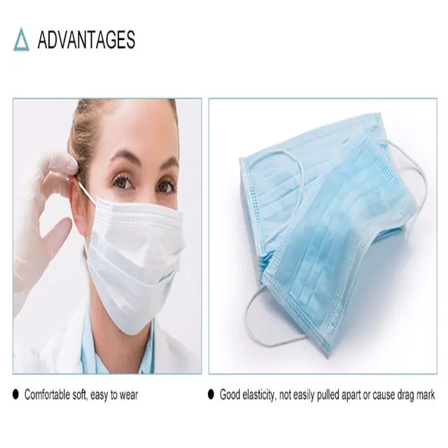Disposable Surgical Face Mask Raw Material of Round Ear Elastic