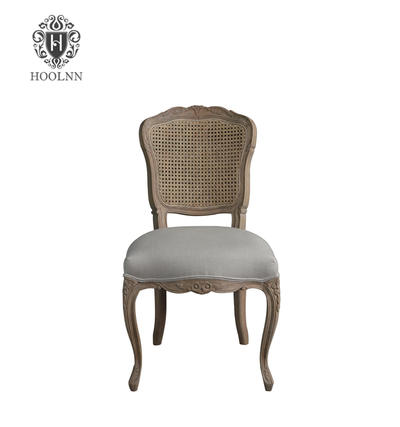 French stylish dining chair with hand carved cane back P2149