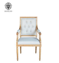 P2199-2T Elegant Classical Italian Design Wooden Dinning Chair with Armrests made in china