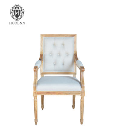 P2199-2T Elegant Classical Italian Design Wooden Dinning Chair with Armrests made in china