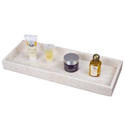 Luxury hotel resin white serving coffee tray