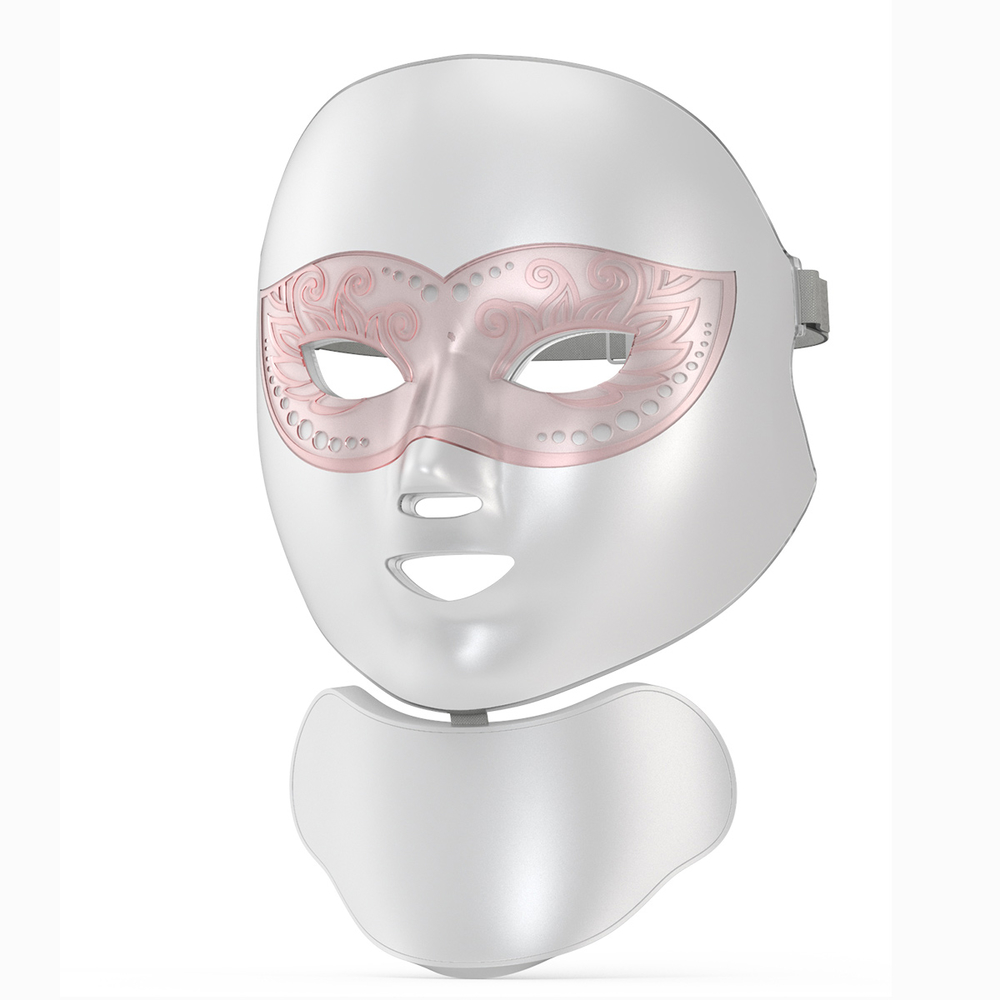2021 7 Colour Green Beauty Photon Silicone Led Face Mask Wireless Facial Light Therapy Face Led Mask