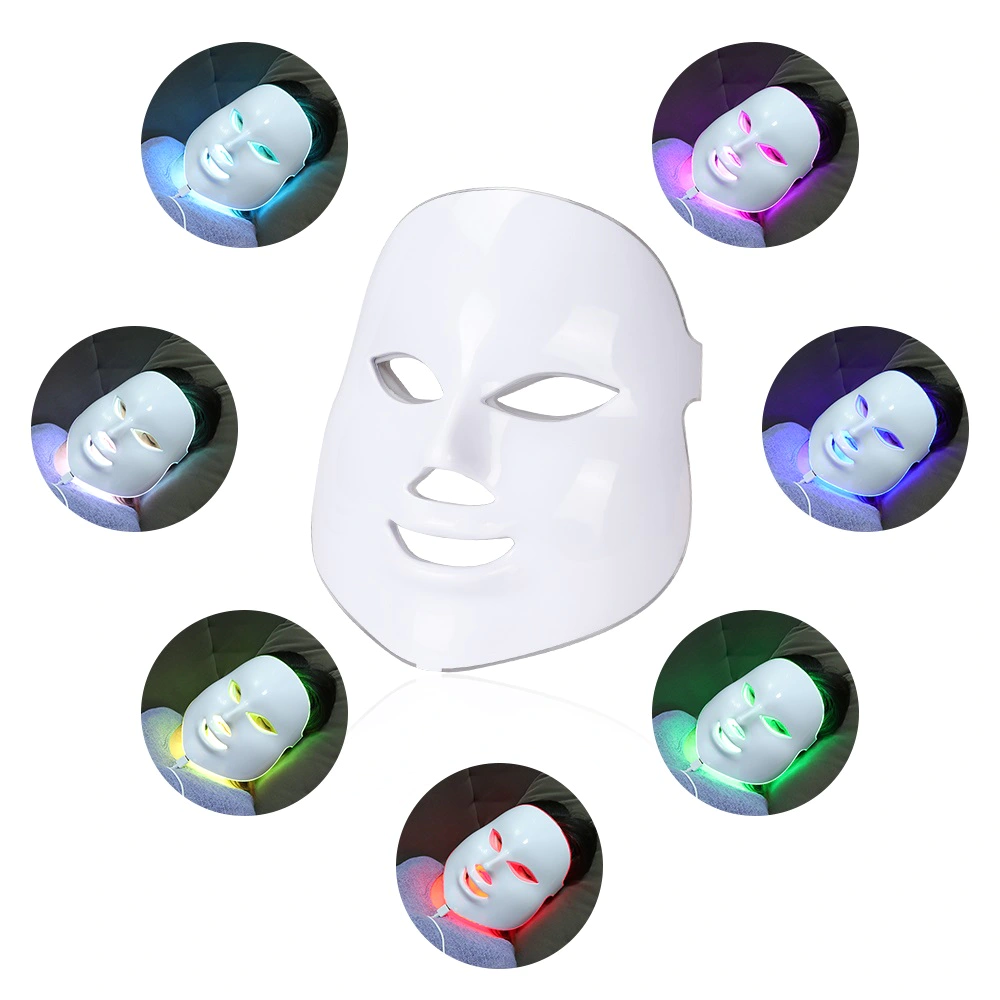 7 Colors Led Anti Aging Mask Beauty Photon Wireless Light Therapy Facial Led Face Mask