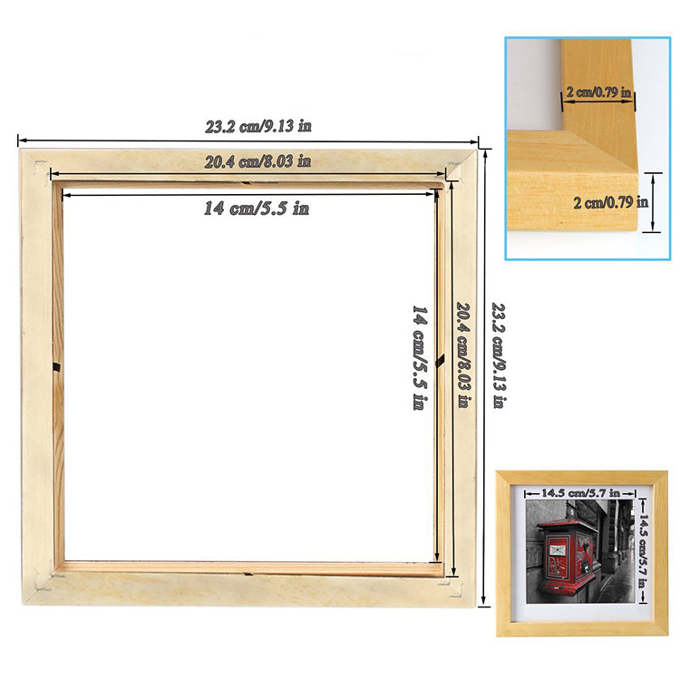 Wooden picture frame unfinished pine picture frames