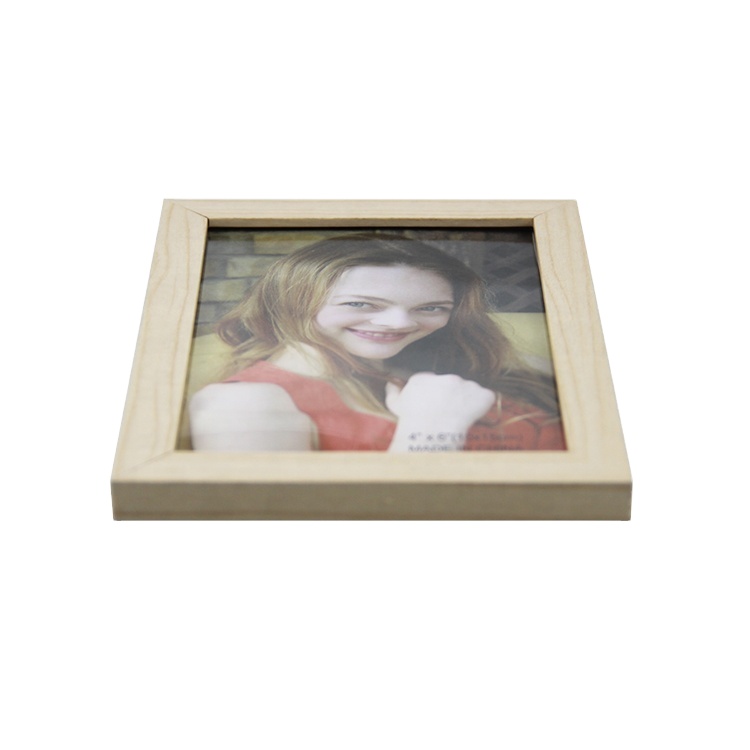 Wholesale price factory picture frame wood with glass