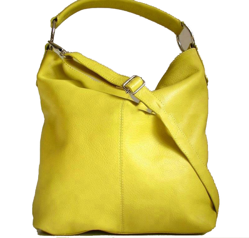 Design Women Soft Leather Hobo Handbag with Long Strap