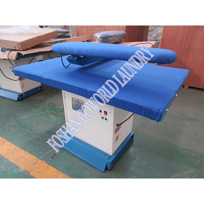 high grade vacuum laundry iron table,laundry equipment factory