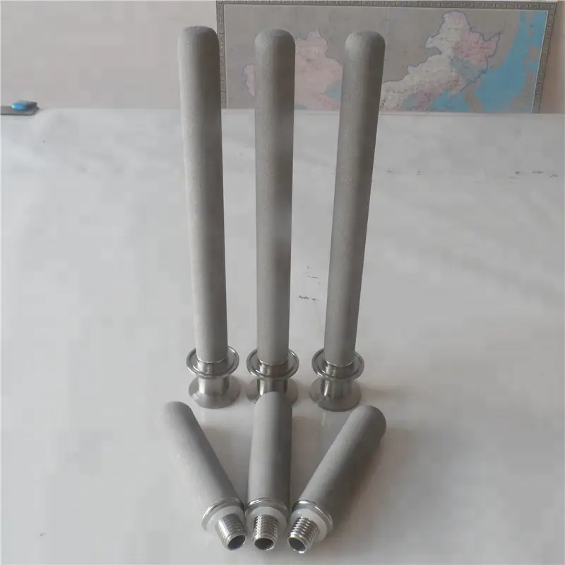 Customized Washable Titanium microporous filters for water filtration with Clamp fitting