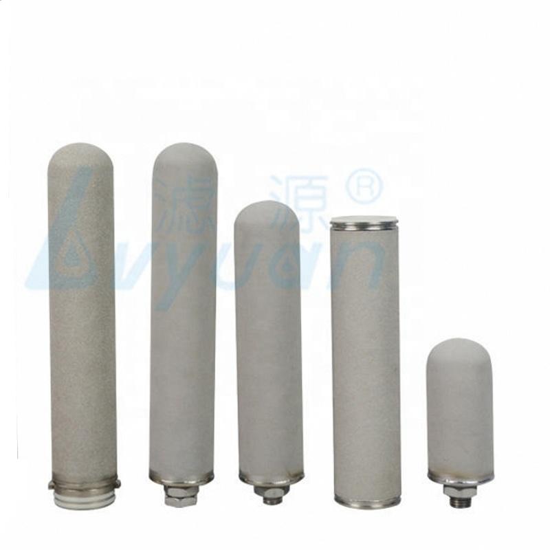 DOE/Thread/Clamp/222/226 connection Sinter Porous Titanium Rod Water Filter for cartridge element 10/20/30/40 inch