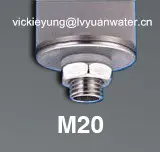 Industrial bottled water treatment 10 20 inch 5 microns titanium porous filter with stainless steel 304 316L connector