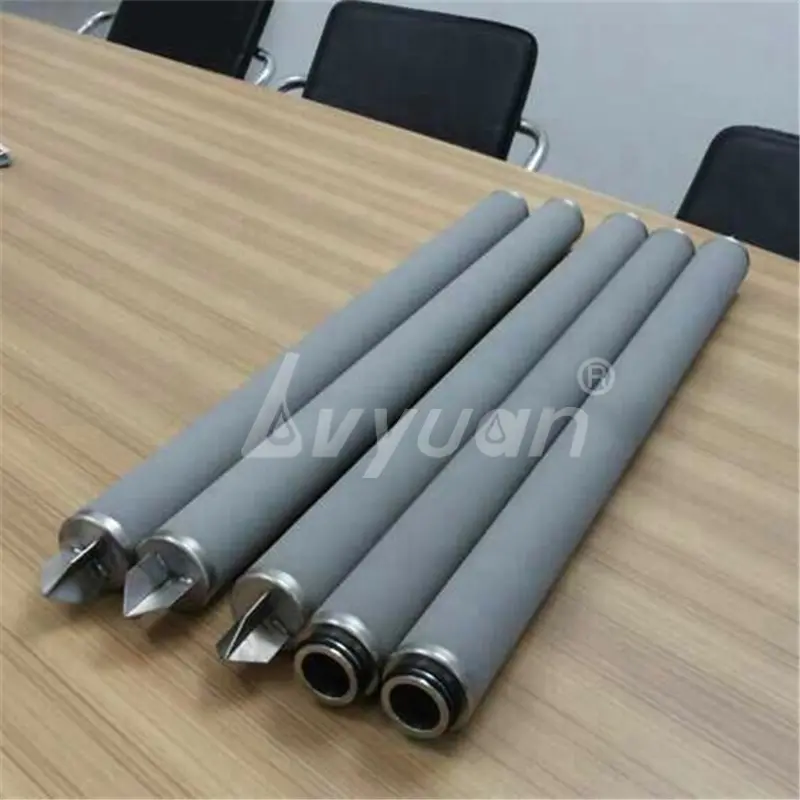 DOE/Thread/Clamp/222/226 connection Sinter Porous Titanium Rod Water Filter for cartridge element 10/20/30/40 inch
