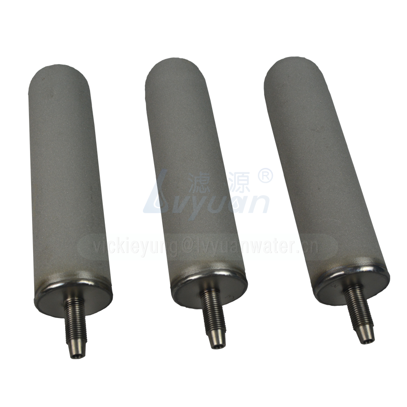 China manufacture 20 40 inch 1 micron sintered metal porous filter tube/titanium filter tube