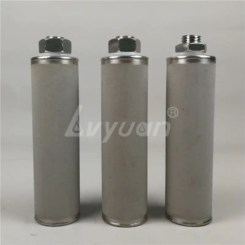 China factory Custom M12 M42 215 226 222 DOE SS Sintered titanium power powder candle filter for water liquids gas filtration