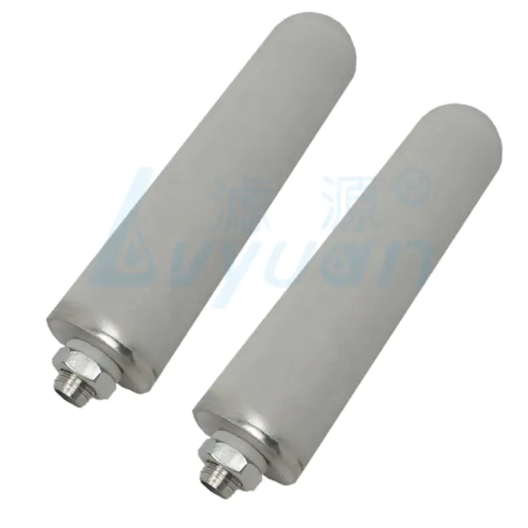 China manufacture 20 40 inch 1 micron sintered metal porous filter tube/titanium filter tube