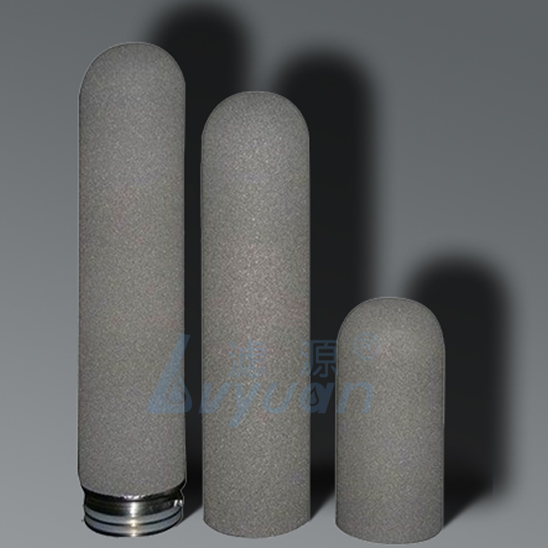 Replacement water filter spare parts 5 microns 10/20/30/40 inch titanium powder sinter filter for water treatment ozone system