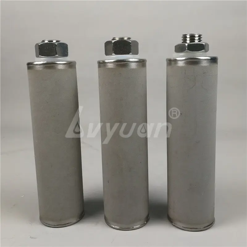 Sintered porous 20 inch titanium filter for industry water purification