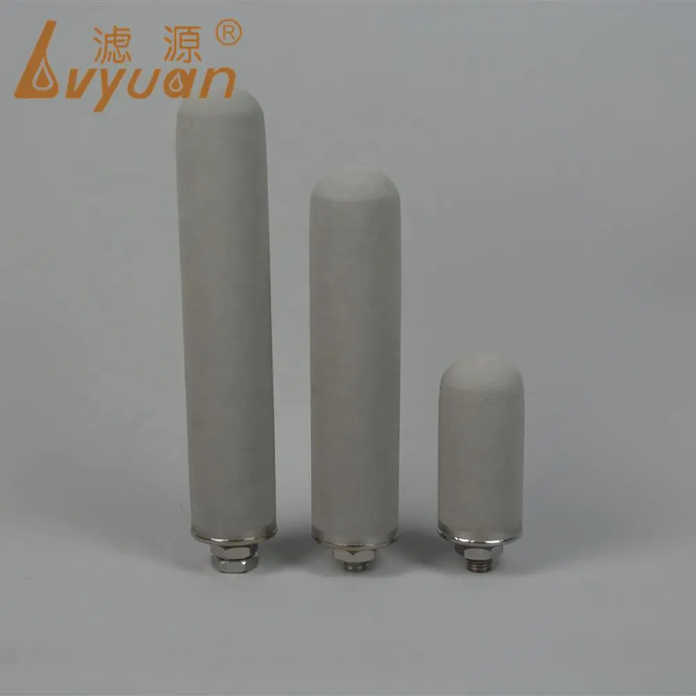 10 20 30 40 inch customized connector sintered titanium water filter cartridge for water filtration