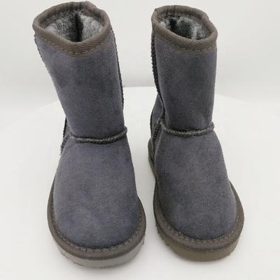 HQB-KM005 OEM/ODM customized classic style microfabric/suede fabric snow boots for kids