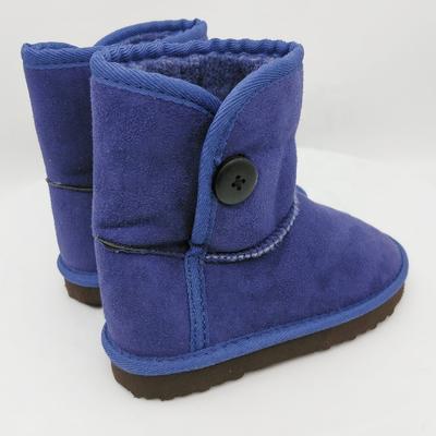 HQB-KM003 OEM/ODM customized fashion style microfabric/suede fabric snow boots for kids