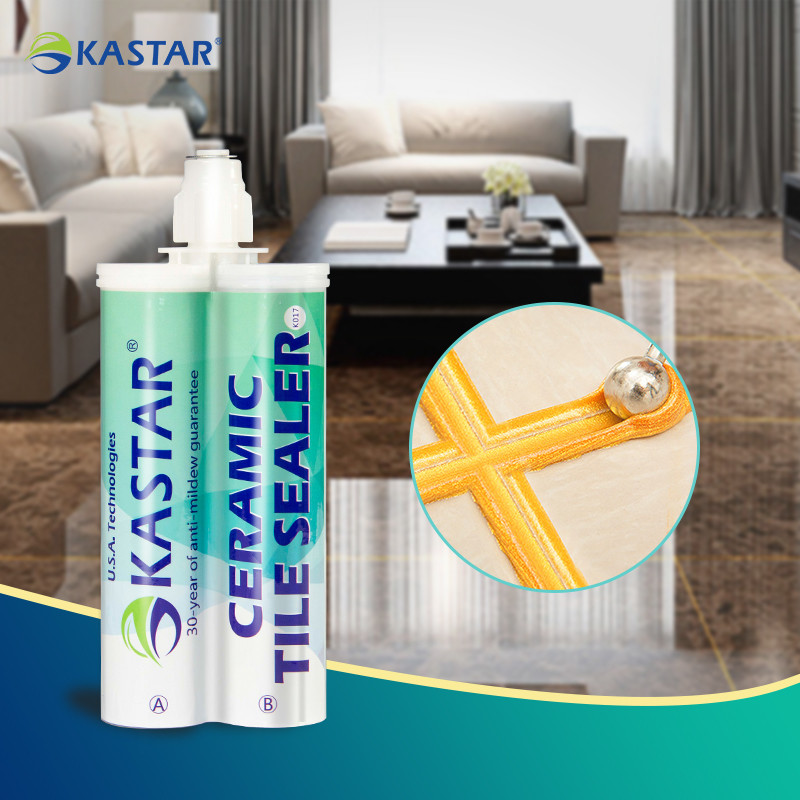 Easy To Clean 2-Part Moisture Resistance Colorfast Mortar Tile Adhesive For Home Remodeling
