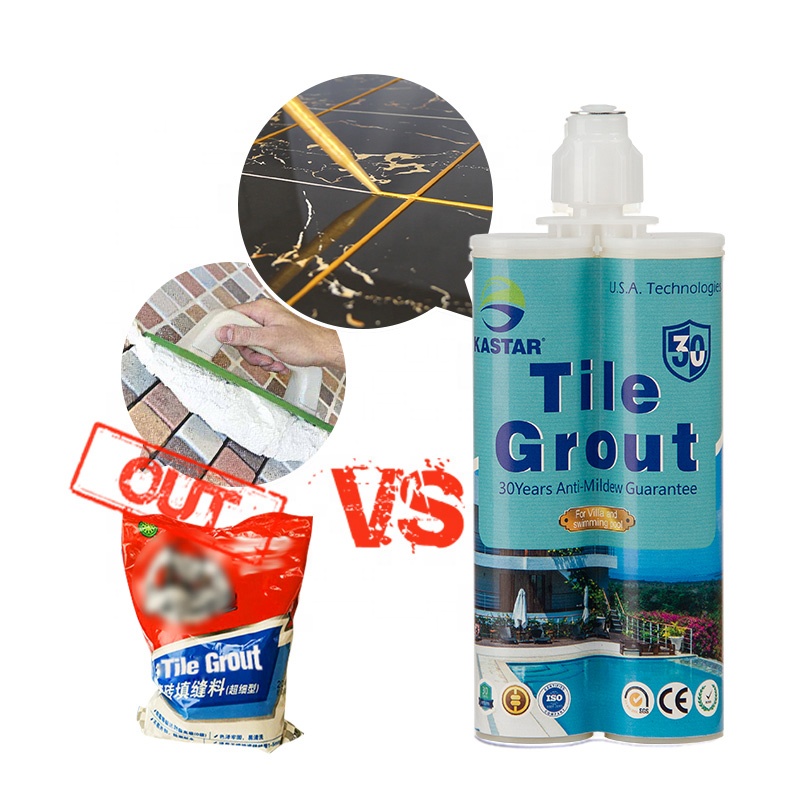 2-Component No Harmful Water Resistance Anti-Mildew Epoxy Tile Grout For House Refurbish