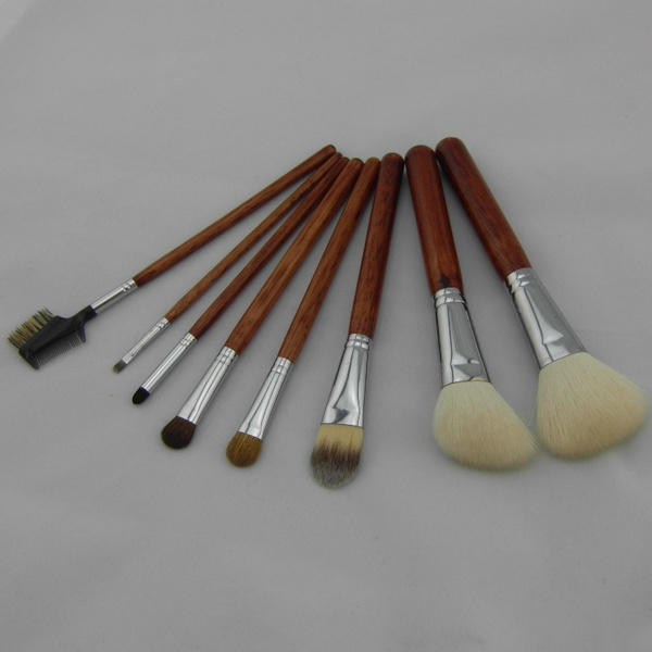 Wholesale black professional luxury flat brush goat hair makeup brushes