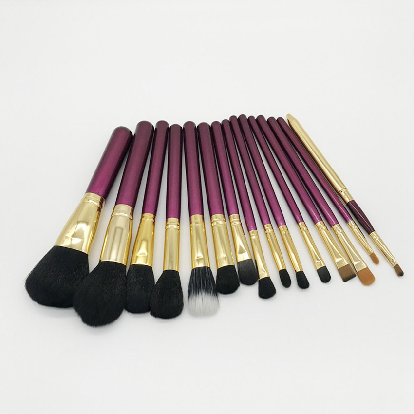 Set di pennelli da trucco per trucco personalizzato da 32 pezzi con etichetta privata Blending Travel con borsa
