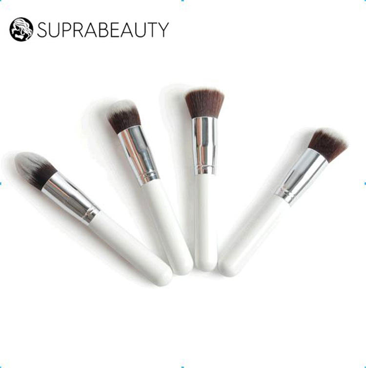Suprabeauty cruelty free round makeup brush flat foundation brush set