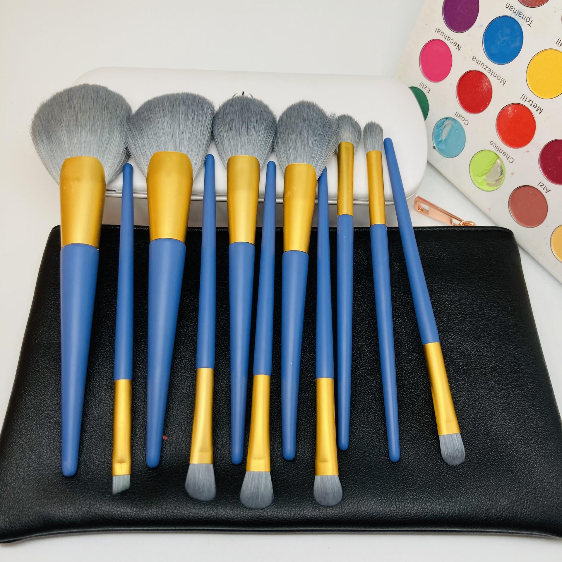 Makeup brush private label set with sterilized box vegan eyeshadow professional makeup brushes