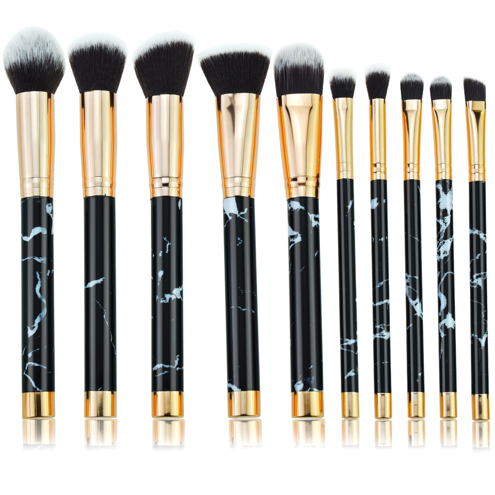 Luxury makeup brushes set eyeshadow makeup brush marble high quality makeup brush set private