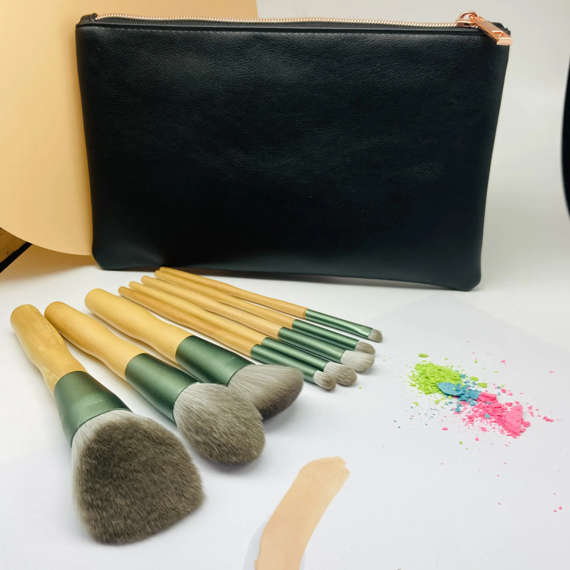 Soft vegan makeup brushes private label make up cosmetics brushes