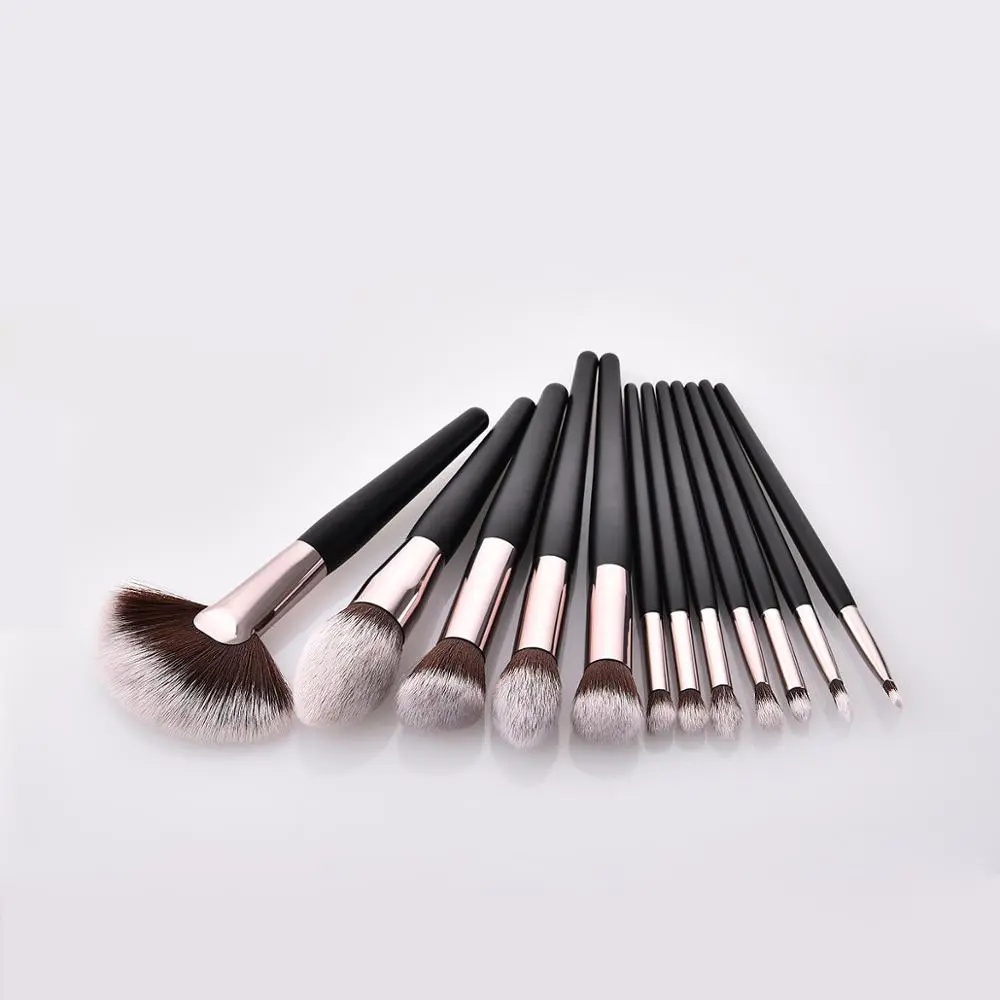 12pcs Foundation Makeup Cosmetic Personalized Set 7pcs Bristle Custom Brush Make Up