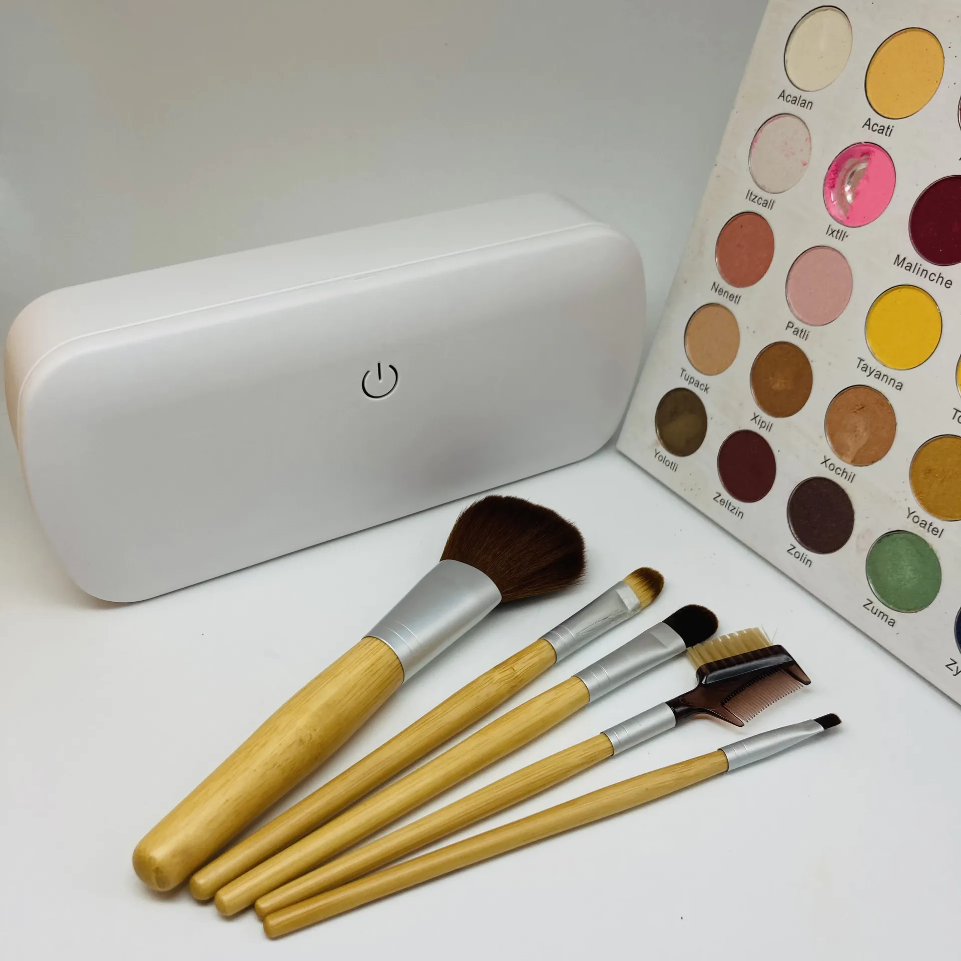 Private label bamboo cosmetic make up brush tool pro makeup brush set