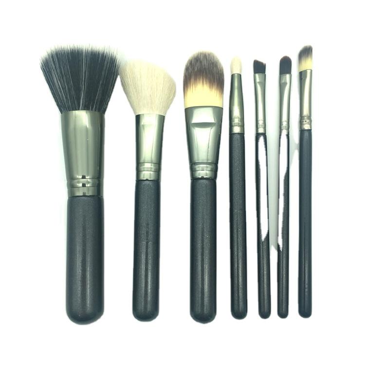 Suprabeauty 7pcs Makeup Brushes Private Label Custom Logo Goat Hair Professional Cosmetic Make Up Brush Set