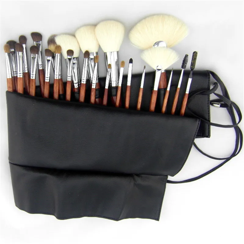 brush make set up Black Luxury Makeup Brush Set Kit Wholesale Wood Handle Private Label foundation Cosmetic makeup brushes