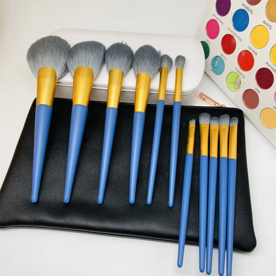 Makeup brush packaging with sterilized compact box private labelhigh quality makeup brushes