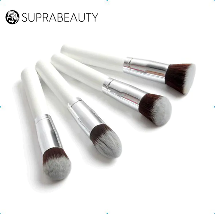 Suprabeauty cruelty free round makeup brush flat foundation brush set