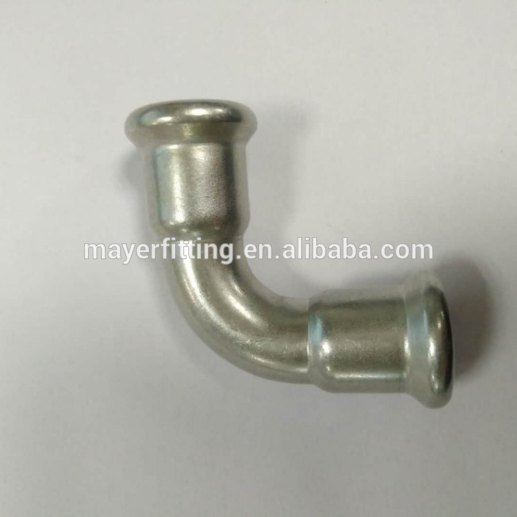 Stainless Press Fitting 90deg Bend M Profile